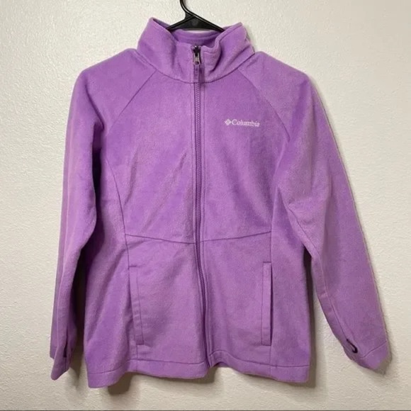 Columbia Girls’ Bugaboo™ II Fleece Purple/Black/White Interchange Jacket Size L - Picture 10 of 14